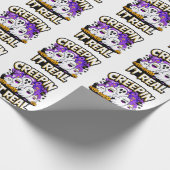 Creepin' It Real | Spooky Halloween Design Fun Cadeaupapier (Hoek)