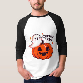 Creepin’ It Real - Vriendelijke Ghost & Pumpkin T-shirt
