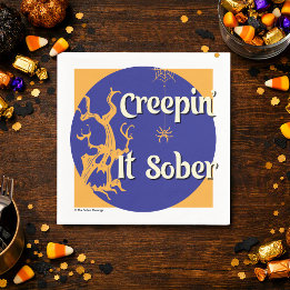 'Creepin' It Sober' | Nuchtere Halloweenfeest Servet