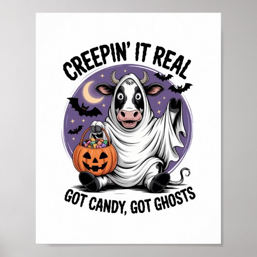 Creepin’ Koe Halloween Poster (Voorkant)