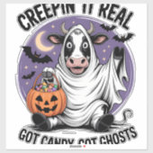 Creepin� Koe Halloween Sticker (Vel)