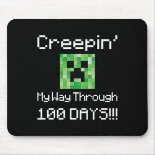 Creepin' My Way Through 100 Days!! grafisch Muismat