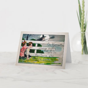  Creeping Halloween Witch Kaart