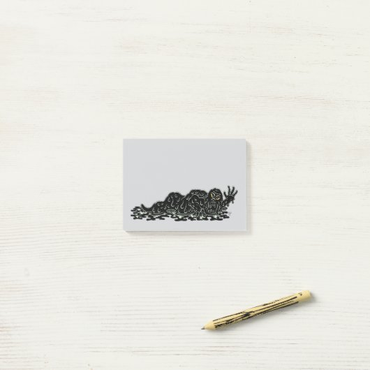 Creeping Slime Hulk Weird Horror Art Post-it® Notes (Op bureau)