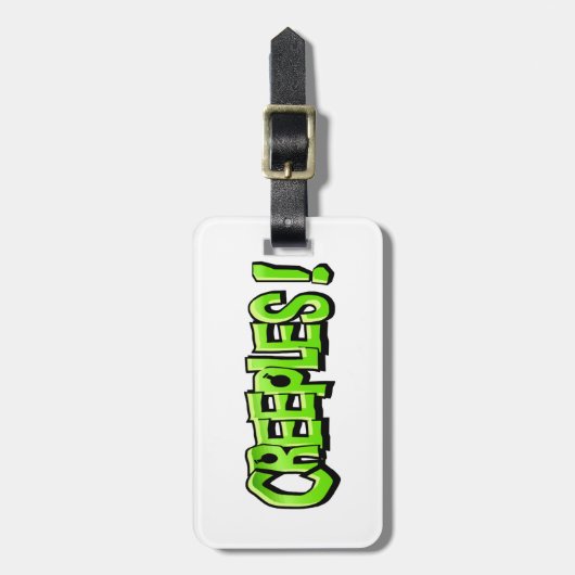 Creeples! bagagelabel (Voorkant verticaal)