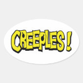 Creeples! Ovale Sticker (Voorkant)