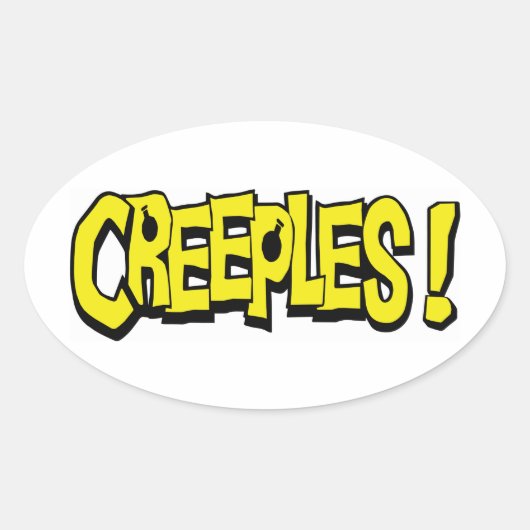 Creeples! Ovale Sticker (Voorkant)