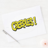 Creeples! Ovale Sticker (Envelop)