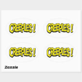 Creeples! Ovale Sticker (Vel)