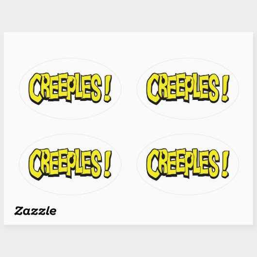 Creeples! Ovale Sticker (Vel)