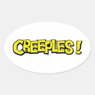 Creeples! Ovale Sticker