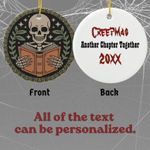 Creepmas Donkere Romance Skelet Leest Boek