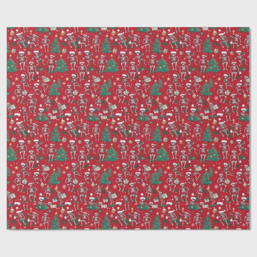 Creepmas-skelet Cadeaupapier (Vlak)