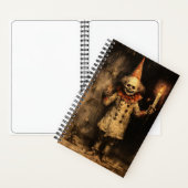 Creepmas Spooky Gothic Clown Notitieboek (Binnen)