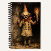 Creepmas Spooky Gothic  Clown Notitieboek (Voorkant)