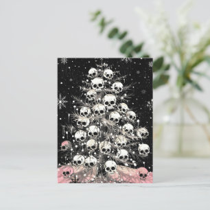 Creepmas Spooky Skulls Gothic Briefkaart