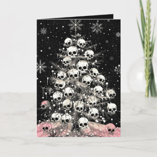 Creepmas Spooky Skulls Gothic Kaart