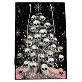 Creepmas Spooky Skulls Gothic Medium Cadeauzakje (Voorkant)