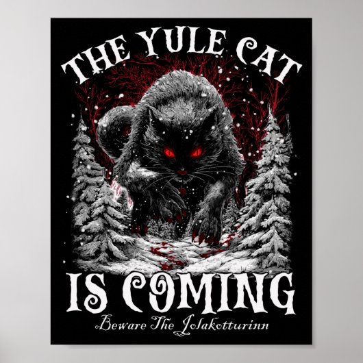 Creepmas The Yule Cat Is Coming Be Ware Of Jolakot Poster (Voorkant)