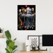 Creeps Halloween Horror Movies Gift Poster (Thuiskantoor)