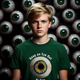 Creepy aanpasbaar Houd een oogje uit T-shirt
