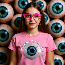 Creepy aanpasbaar Houd een oogje uit T-shirt