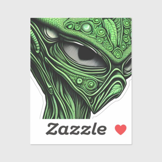 Creepy Abstract Alien Sticker (Vel)