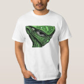 Creepy Abstract Alien T-shirt (Voorkant)