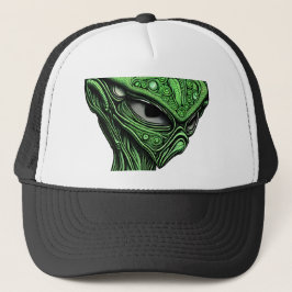 Creepy Abstract Alien Trucker Pet