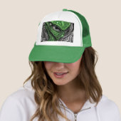 Creepy Abstract Alien Trucker Pet (In situ)