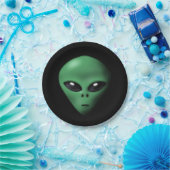 Creepy Alien Papieren Bordje (Feest)