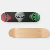 Creepy Alien Persoonlijk Skateboard (Horizontaal)