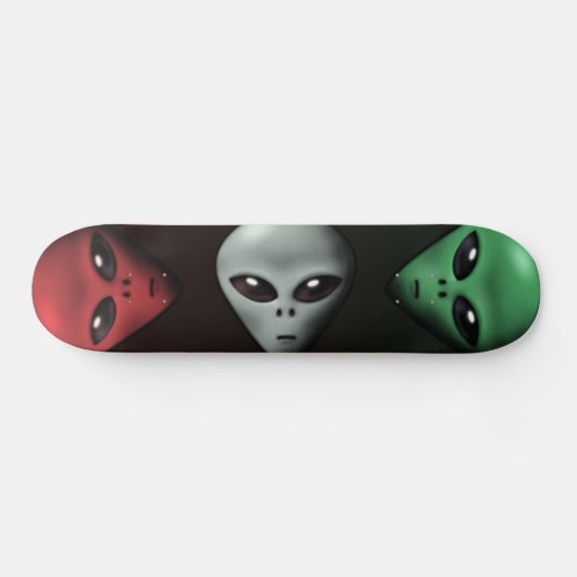 Creepy Alien Persoonlijk Skateboard (Horizontaal)