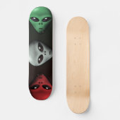 Creepy Alien Persoonlijk Skateboard (Voorkant)