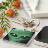 Creepy Alien Sleutelhanger (Voorkant Rechts)