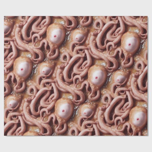 Creepy and Gross Alien Eyeball and Tentacle Stew Cadeaupapier (Vlak)