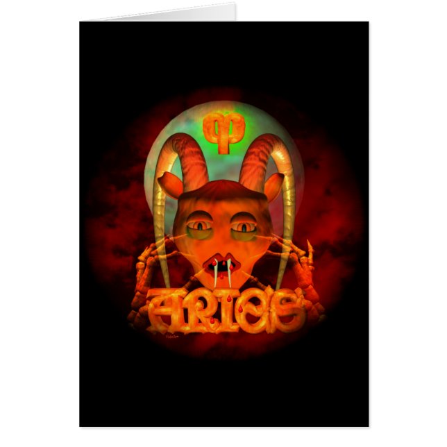 Creepy Aries zodiac horoscope door Valxart (Voorkant)