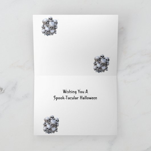 Creepy Baby Doll Halloween-kaart Feestdagen Kaart (Binnen)