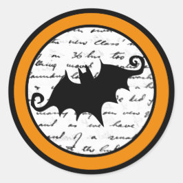 Creepy Bat Halloween Stickers of zeehonden