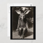 Creepy Bat Strange Halloween Briefkaart (Voorkant / Achterkant)