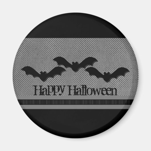 Creepy Bats Halloween Magnet, Light Grey Magneet (Voorkant)