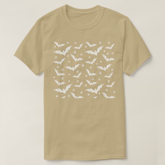 Creepy Bats-kerstontwerp T-shirt (Design voorkant)