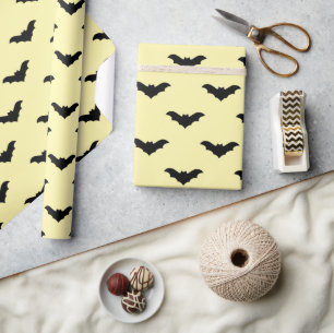 Creepy Bats Seamless Wrapping Paper voor Halloween Cadeaupapier