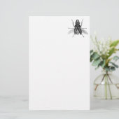 Creepy Beetle Bug met Scarey Pincher Mandibles Briefpapier (Staand voorkant)