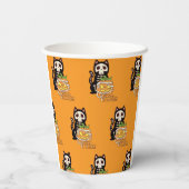 🧡 Creepy Bekers! 🎃 Papieren Bekers (Achterkant)