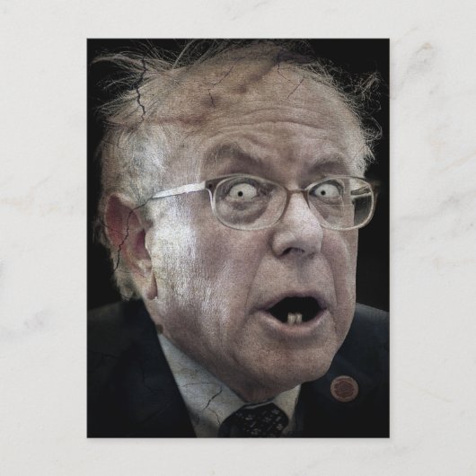 Creepy Bernie Sanders Face Briefkaart (Voorkant)