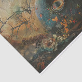 Creepy Bird Beak Decoupage Tissuepapier (Detail)