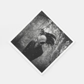 Creepy Bird Skull Halloween Servet (Hoek)