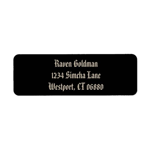 Creepy Birds Return Address Label I (Voorkant)