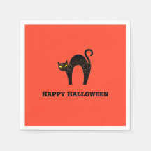 Creepy Black Cat Halloween